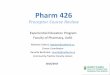 Pharm 315 Preceptor Course Review · •Assessing your student •Preceptor Roles and Responsibilities . First of All! ... • Informal case presentation to another health care professional