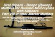 Ural (Урал) - Dnepr (Днепр Mufflers for Russian ... VIII-3 - After-Market Muffle · PDF file –Stainless Exhausts on 2009 and Later Urals •Modtop Performance and Crawford