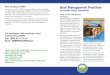 After Enrolling in BMPs Best Management Practices...Irrigation Management. prac-water conservation. Typical best tices to address the method and management practices include: scheduling