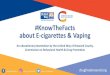 #KnowTheFacts about E-cigarettes & Vaping...In this case, vape and e-cig companies use predatory marketing to try and get teens hooked. ... • Aerobic exercise is best for relieving