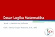 Dasar Logika Matematika - UPJ · Dasar Logika Matematika Week 2. Recognizing Fallacies Oleh : Denny Ganjar Purnama, S.Si., MTI