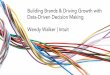 Building Brands & Driving Growth with Data-Driven Decision Making Wendy Walker | Intuit · 2018-09-25 · Building Brands & Driving Growth with Data-Driven Decision Making Wendy Walker