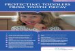 Toddler Factsheet 4.5 Protecting toddlers from tooth decay · Protecting toddlers from tooth decay learning Points 1 The first teeth usually start to erupt at around six months and