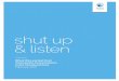 shut up & listen - Alliance for the Great Lakes › wp-content › uploads › 2018 › 05 › AGL_Comm… · shut up and listen. In recent years, conversations around fundamental