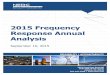 2015 Frequency Response Annual Analysis Landing Page DL/Related Files...This report is the 2015 annual analysis of frequency response performance for the administration and support
