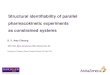 Structural identifiability of parallel pharmacokinetic ... · Structural identifiability of parallel pharmacokinetic experiments as constrained systems S. Y. Amy Cheung QCP, ECD,