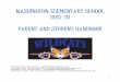 WASHINGTON ELEMENTARY SCHOOL 2017-18 PARENT AND … · Partner with our families and community to develop and support the overall well-being of our students, families, and staff