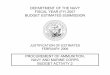 JUSTIFICATION OF ESTIMATES - secnav.navy.mil...JUSTIFICATION OF ESTIMATES FEBRUARY 2006 PROCUREMENT OF AMMUNITION, NAVY AND MARINE CORPS BUDGET ACTIVITY 2 . ... (SAW) with a magazine