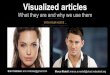 Visualized Articles · 2016-04-13 · Visualized articles combine research, surveys/interviews and images to tell a complete story graphically. They are one step beyond ... Hunger