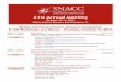 41st Annual Meeting - SNACC...41st Annual Meeting October 10-11, 2013 ... Cerebrospinal Fluid Concentrations of Glial Fibrillary Acidic Protein (GFAP) and Neurofilament light (NFL)