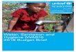 Water, Sanitation and Hygiene (WASH) 2018 Budget Brief · 2019-11-26 · 4 WAT ER, SNIO D HYG ( ) 2018 BUDGET BRIEF Furthermore, significant geographical disparities exist in the