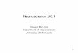 Neuroscience 101 Imcloonlab.neuroscience.umn.edu/4100/Lectures/N4100... · 2018-09-07 · biogenic amines acetylcholine dopamine norepinephrine (noradrenaline) epinephrine (adrenaline)