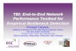 TBI: End-to-End Network Performance Testbed for Empirical ...wpage.unina.it/pescape/cit/tbi_tridentcom05.pdf · Extend testbed into a production-level NMI spanning TFN and major Ohio-based