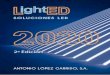 algsa.es · 2020-06-23 · PRESENTACIÓN 8 pedidos@algsa.es ¡Pásate al LED con LightED! LightED es la marca de productos LED de ALG. Una completa serie con una excelente relación