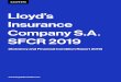 Lloyd’s Insurance Company S.A SFCR 2019 · Lloyd’s Insurance Company S.A (hereafter “LIC”) is a limited liability insurance company under the Belgian law. LIC is headquartered