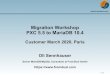 Migration Workshop PXC 5.5 to MariaDB 10 - FromDual · 2012 – Percona XtraDB Cluster 5.5/Galera v2 2013 – MySQL 5.6/Galera v3 2013 – MariaDB Galera Cluster 5.5/Galera v2 2013