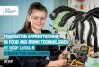 Foundation Apprenticeship in Food and Drink Technologies · The Foundation Apprenticeship in Food and Drink Technologies at SCQF level 6 contains the following competence-based units: