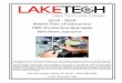 2019 - 2020 - Lake Technical College...2019-2020 Master Plan of Instruction 1 of 10 CNC PRODUCTION SPECIALIST LAKE TECHNICAL COLLEGE CNC Production Specialist INTRODUCTION CNC Production