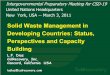 Solid Waste Management in Developing Countries: Status ...sustainabledevelopment.un.org/content/documents/ldiaz.pdf · Solid Waste Management in Developing Countries: Status, Perspectives