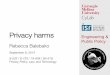 Privacy harms Engineering - CUPS › courses › pplt-fa15 › slides › 150907harms.pdf9 Citing sources • Words, images, or ideas from another source must be cited – Direct quotes