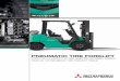 PNEUMATIC TIRE FORKLIFT - MCFA · 2019-10-03 · PNEUMATIC TIRE FORKLIFT 3,000-7,000 LB CAPACITY LP GAS, GASOLINE AND DIESEL MODELS YOUR GO-TO PNEUMATIC TIRE FORKLIFT TRUCK. Comfortable