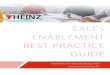SALES ENABLEMENT BEST PRACTICE GUIDE…3 foolproof strategies to convince your CEO to create an SDR team Seven LinkedIn sales enablement best practices Work the funnel, but sell to