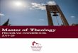 Master of Theology - Home - Santa Clara University · Teaching and studying theology means living on a frontier, o ne in which the Gospel meets the needs of the people to whom it
