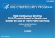 HC3 Intelligence Briefing 2019 Threats Posed to … › sites › default › files › hc3...18 hours ago  · cybersecurity risk management goals. Implementation Tiers - provide