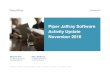 Piper Jaffray Software Activity Update November 2016 · This case study was prepared by Piper Jaffray Capital Markets and is intended to be provided with the final prospectus dated