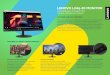 FEATURES OF LENOVO L24q-30 MONITOR · Enhanced Viewing Experience Smoother Gameplay The QHD resolution coupled with > 99% sRGB wide color gamut makes working on a presentation or