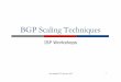 BGP Scaling Techniques Presentations... · BGP Scaling Techniques ! Original BGP specification and implementation was fine for the Internet of the early 1990s " But didn’t scale