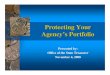 Protecting Your Portfolio-Final · to assess my portfolio? Solution • Split portfolio into multiple portfolios • Set target duration for portfolio • Match portfolio to expected