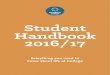 Student Handbook 2016/17 - Greenbank College · Greenbank College Student Handbook 2016-17 7 Any safety concerns should be reported to one of our named protection officers: Greenbank