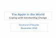 The Apple in the World Coping with Unrelenting Change · Unrelenting Competition in Fruit •Competition increasing within apples/ all fruits. •Apple industry moving to large, integrated