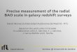 Precise measurement of the radial BAO scale in galaxy ...cosmology.unige.ch/.../presentation_geneva.pdf · Precise measurement of the radial BAO scale in galaxy redshift surveys Based