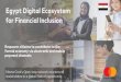 Egypt Digital Ecosystem for Financial Inclusion · 2016 l •Large population •Significant unbanked population •High mobile penetration •Strong support from the Egyptian Government
