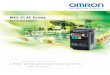 Omron MX2-V1 AC Drives Brochure...MX2-V1 AC Drives Born to drive machines 2 Harmonized motor and machine control The MX2 is specifically designed to drive machines. It has been developed