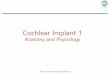 Cochlear Implant 1ocw.snu.ac.kr/sites/default/files/NOTE/Lecture (05)_1.pdf · 2018-04-19 · Cochlear Implant Auditory Brainstem Implant Auditory Midbrain Implant. Neural Prosthetic