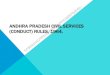 ANDHRA PRADESH CIVIL SERVICES (CONDUCT) RULES, 1964. Rules.pdf · 1. (1) These rules may be called the Andhra Pradesh Civil Services (Conduct) Rules, 1964. (2) They shall apply to
