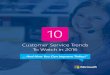 Customer Service Trends To Watch in 2016 - IBIZ and eBooks/CRM... · Forrester Research, only 36% of contact centers ... customer experience. Many brands and organi-zations will talk