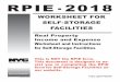 RPIE worksheet and Instructions - New York · Instructions for Worksheet RPIE-2018 - Self-storage facilities Page 3 c. Properties with both of the following: six or fewer residential