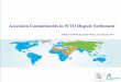 Accession Commitments in WTO Dispute Settlement...Accession commitments are enforceable in WTO DS Protocols are integral parts of the WTO Agreement Commitments are incorporated by