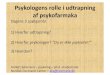 Psykologens rolle i udtrapning af psykofarmakamisbrugsnet.dk/cms/clubmisbrugsnet/ClubImages/psykologens... · 2017-09-11 · Psykologens rolle i udtrapning af psykofarmaka ... never