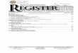 DIRECTOR PUBLISHER RULES MANAGING EDITOR Secretary of ... · The Register is cited by volume and page number. Volumes are published by calendar year with issues published weekly