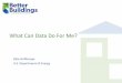 What Can Data Do For Me? - Energy.gov › sites › default › files › presentations › C-1367… · energy upgrade market.* Better Buildings Neighborhood Program ... (e.g. HPXML,