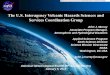 The U.S. Interagency Volcanic Hazards Sciences and Services Coordination … · 2017-02-25 · Interagency Volcanic Hazards Sciences and Services Coordination Group Terms Of Reference