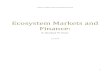 Ecosystem Markets and Finance · 2016-01-29 · I. ECOSYSTEM SERVICES MARKETS AND FINANCE – OVERVIEW AND KEY TAKEAWAYS The last decade has seen significant growth in demand by government,