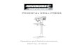 PEDESTAL DRILL PRESS - KINCROME · Unpack the bench drill press and all its parts, and compare against the list below. Do not discard the carton or any packaging until the bench drill