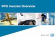 PPG Investor Overview/media/Files/P/PPG-IR/... · 2018-03-22 · PPG Investor Overview March, 2018. 2 Notes. ... other expressions that indicate future events and trends. ... PPG