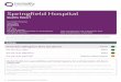 Springfield Hospital NewApproachFocused Report ... · LetterfromtheChiefInspectorofHospitals SpringfieldHospitalisoperatedbyRamsayHealthcareUKOperationsLimited.Thehospitalhas64beds.Facilities